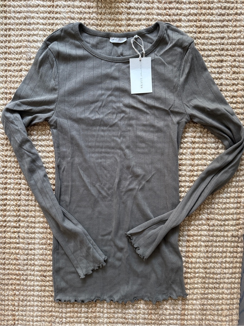 NWT Skall Studio Edie pointelle blouse